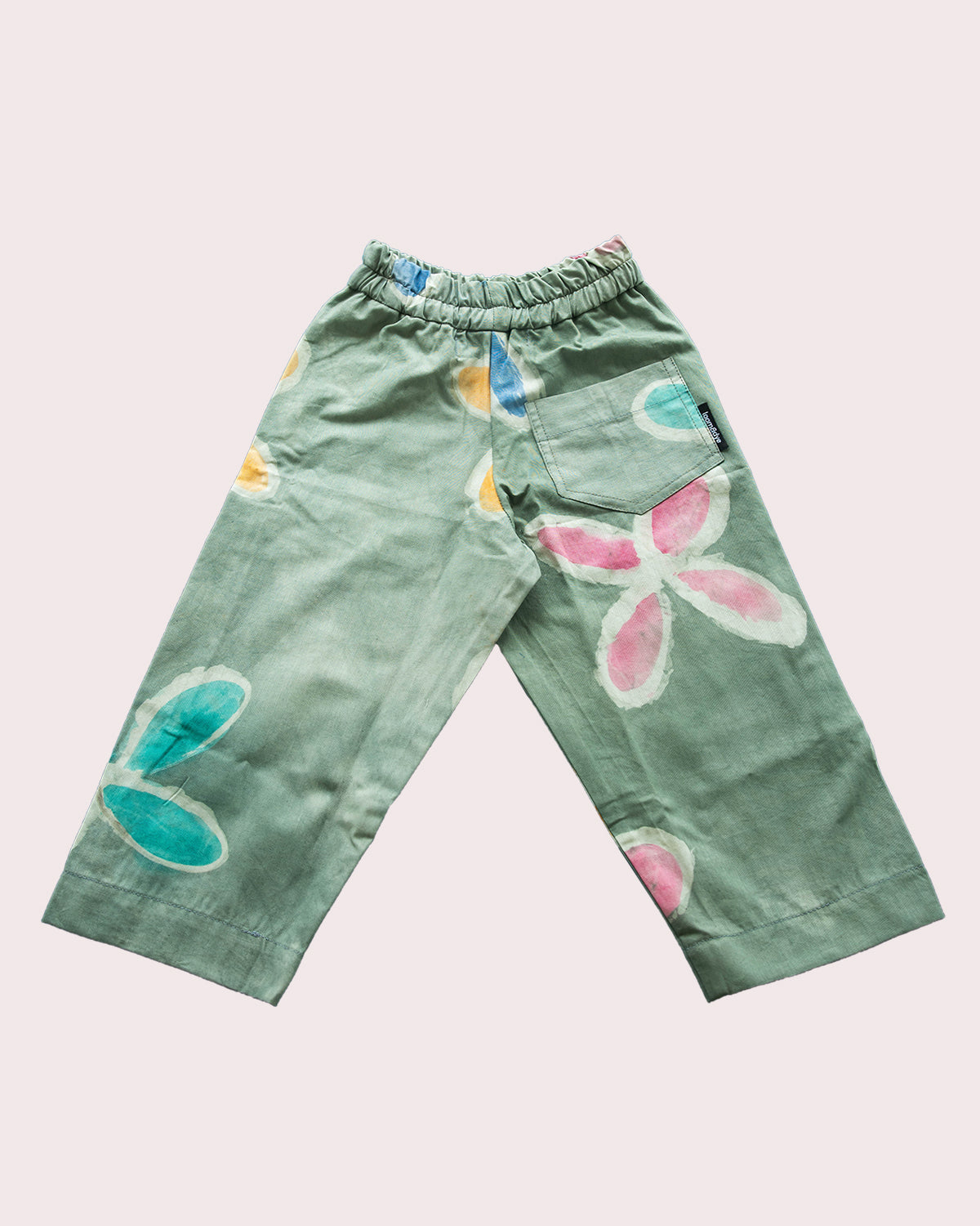 Multicoloured Floral Print - Kids’ Adire Balloon Trousers